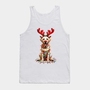 Christmas Red Nose Labrador Retriever Dog Tank Top